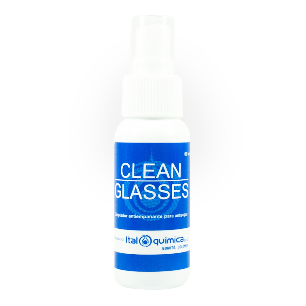 CLEAN GLASSES® LIMPIADOR ANTIEMPAÑANTE PARA ANTEOJOS Frasco spray x 60 ML -  FarmaOjos