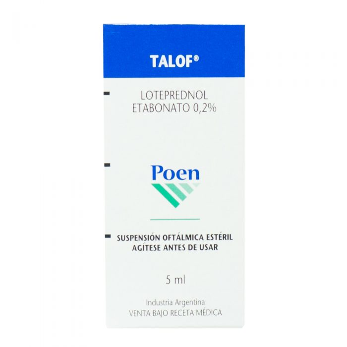 Talof TALOF® SUSPENSION OFTALMICA ESTÉRIL Frasco x 5 ML - FarmaOjos